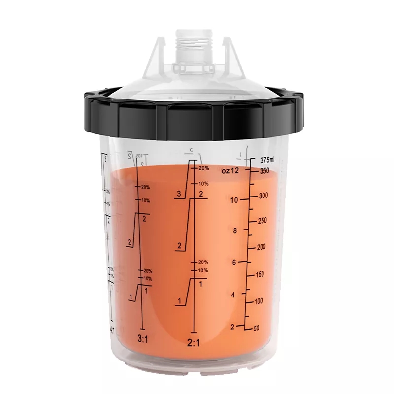¿Cuáles son las aplicaciones específicas del sistema de copa de pintura desechable de 400 ml 1.0 en fabricación industrial?