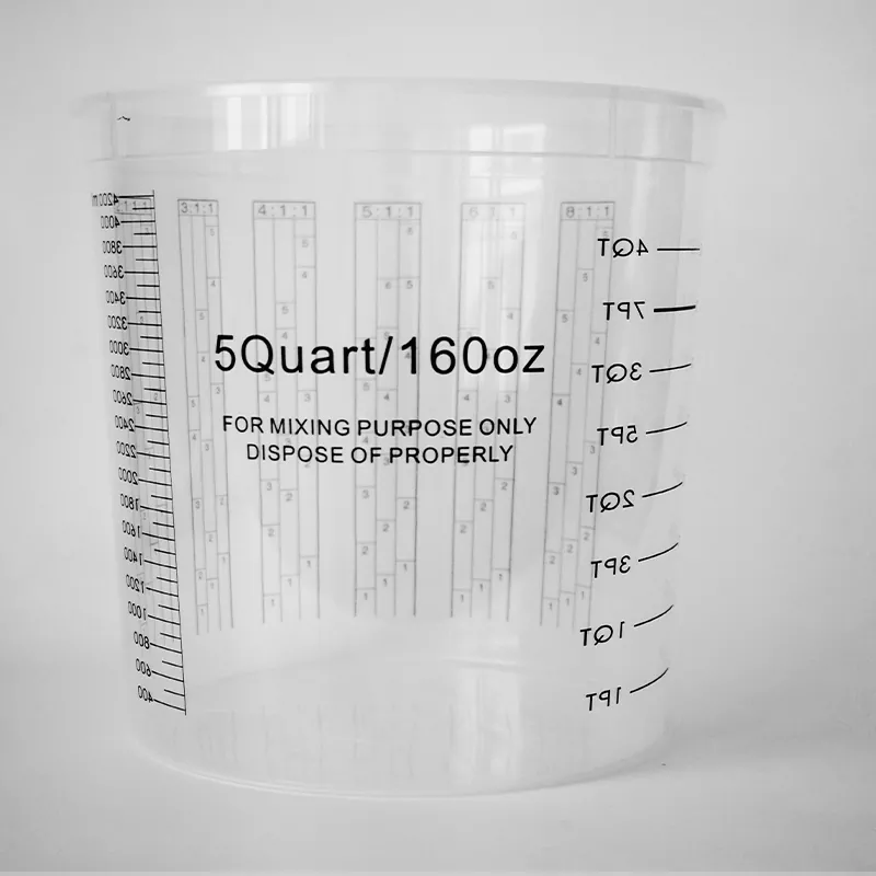 5000 ml PP Automotive Paint Mezcle Cup con tapa