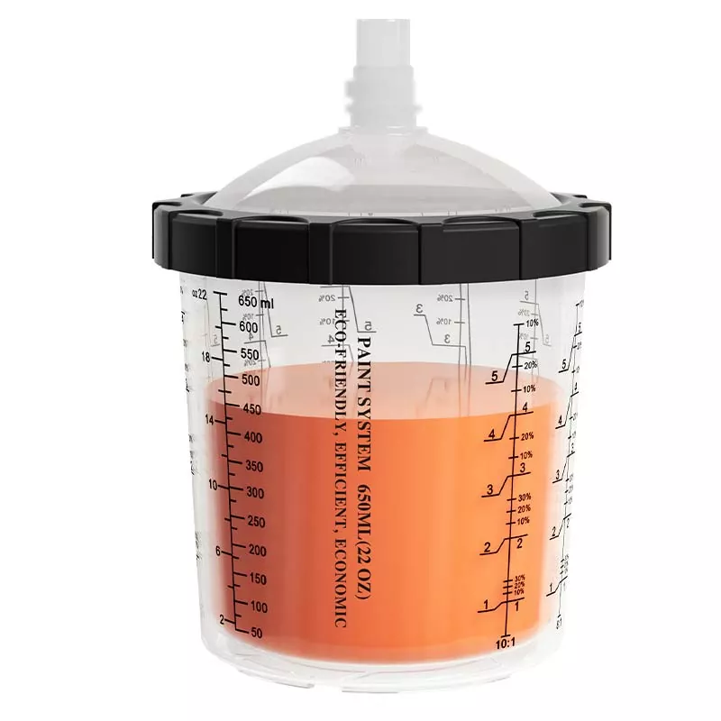 Sistema de vaso de pintura desechable de 650 ml 4.0